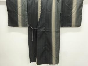 縞模様織出しロング道中着